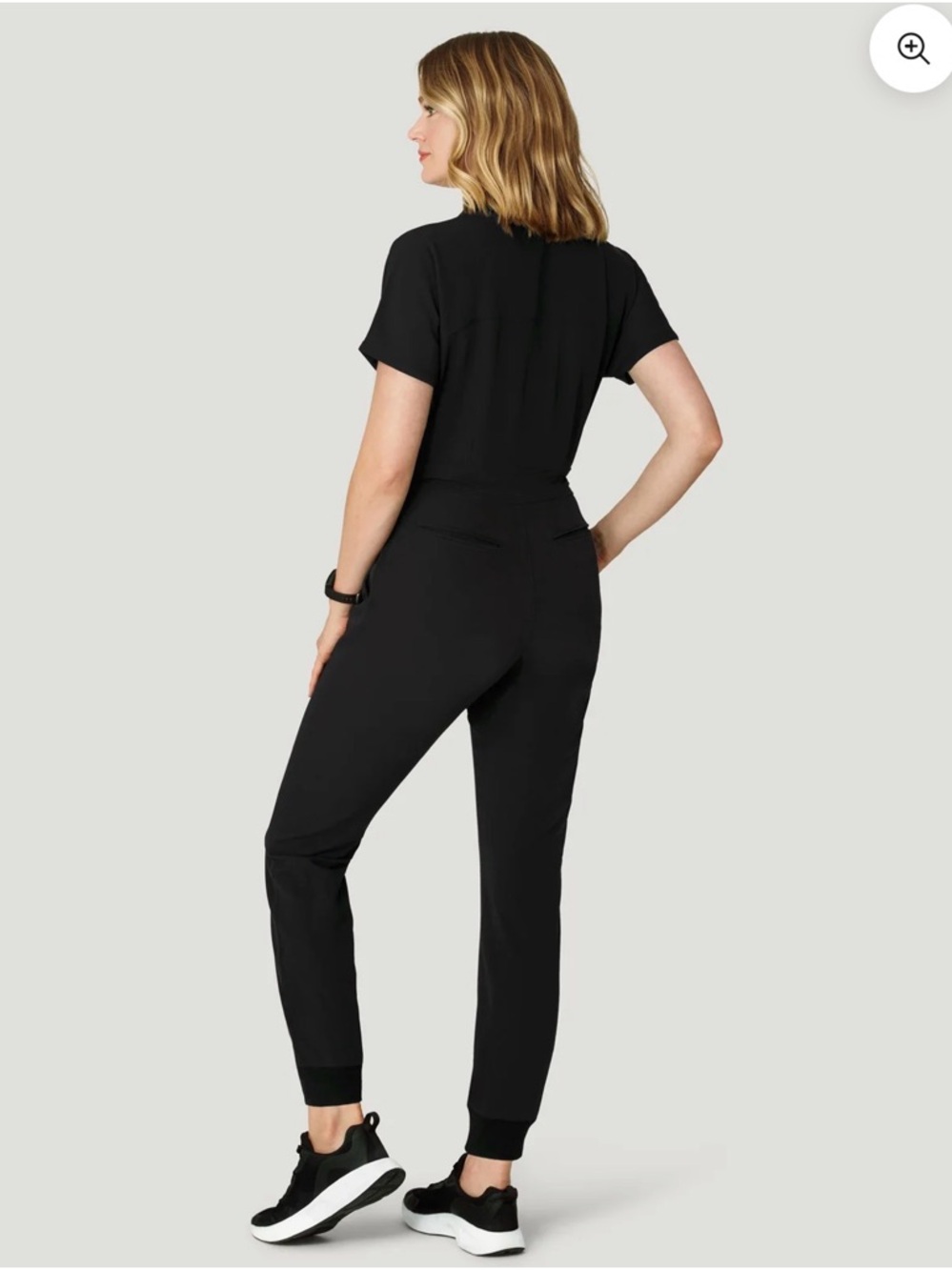 Scrub jumpsuit black size Large - Picture 3 of 6